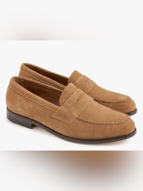 J. Crew Factory Suede Dressy Loafer in Tostado Brown size 9.5 CT028 $248